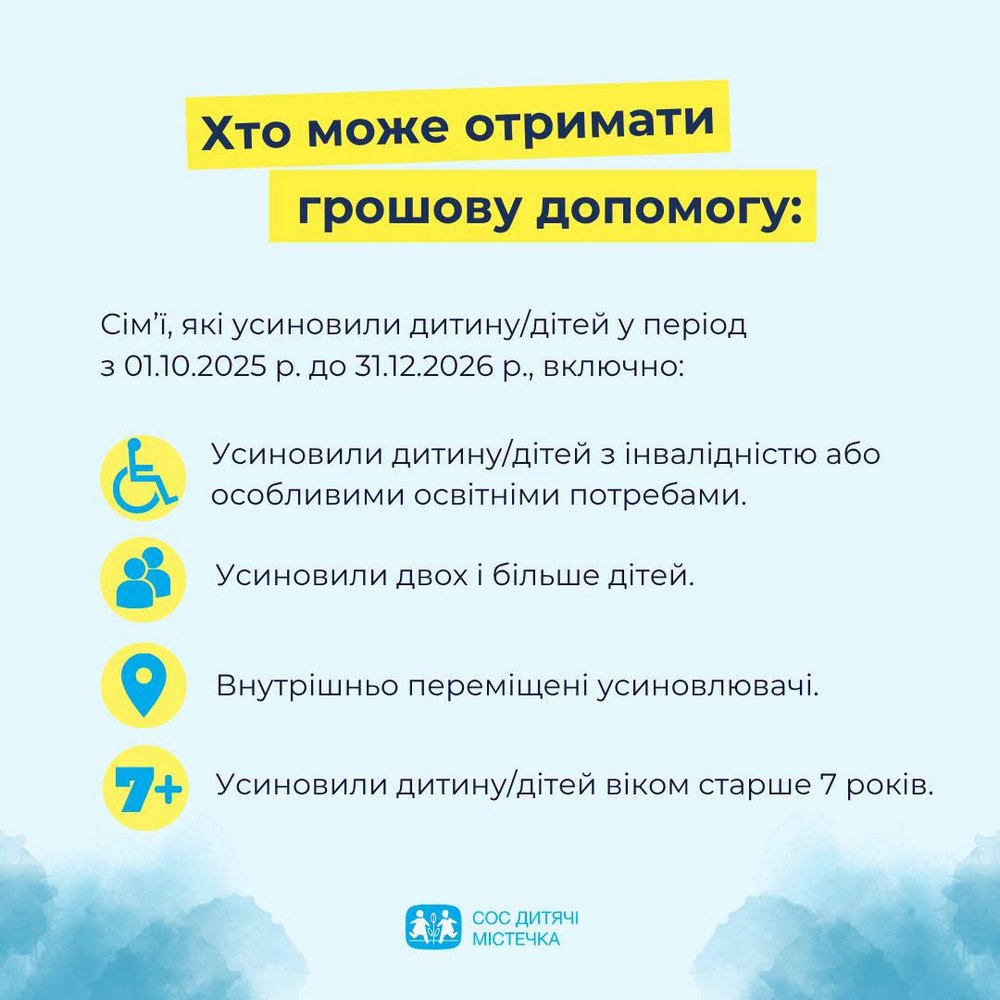 Грошова допомога від СОС «Дитячі містечка Україна» – хто і як може отримати