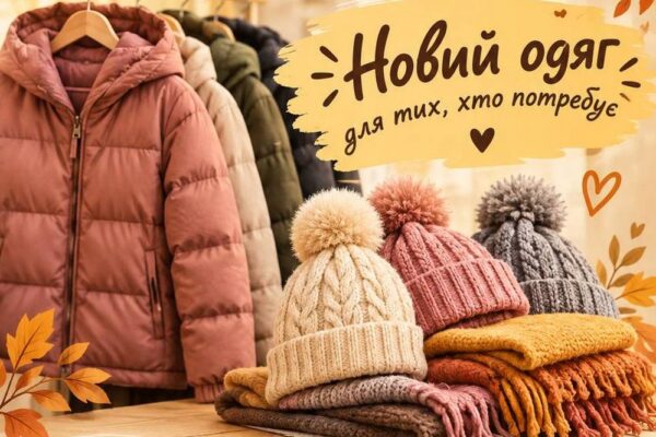 Роздача нового одягу у Хмельницькому – коли і що можна отримати