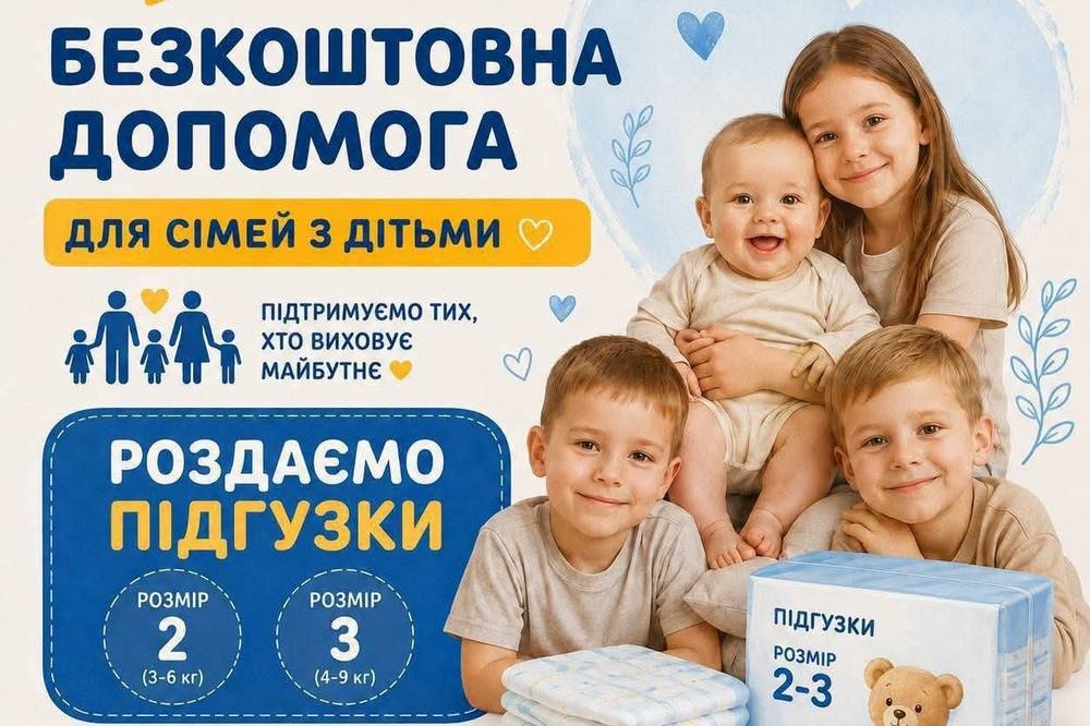 Гуманітарна допомога у Хмельницькому – видаватимуть дитячі підгузки