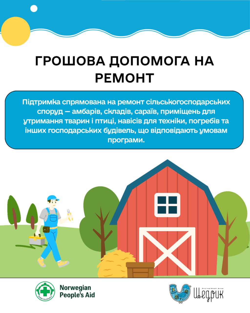 Стартував новий проєкт допомоги у двох областях: гроші та інша підтримка