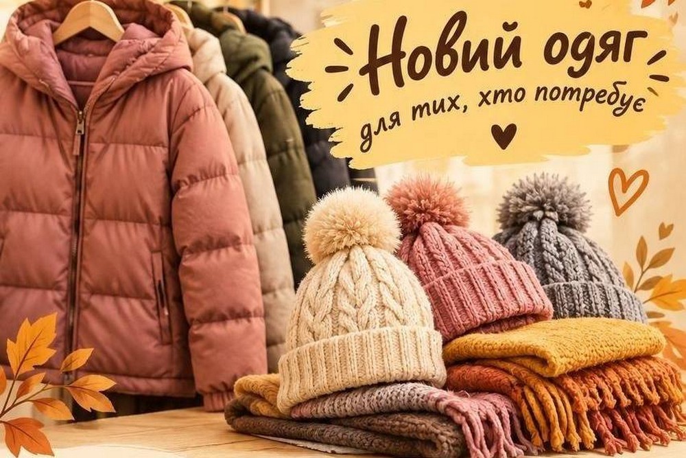 Роздадуть новий одяг безкоштовно усім, хто має потребу, 28 жовтня: де заплановано благодійну акцію 1 Роздадуть новий одяг безкоштовно усім, хто має потребу, 28 жовтня: де заплановано благодійну акцію