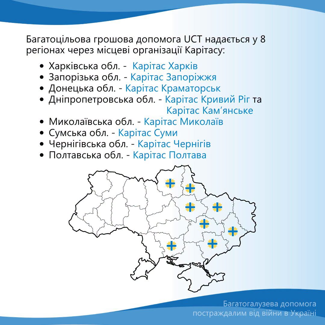 Багатоцільова грошова допомога від Карітас: хто, скільки і як може отримати