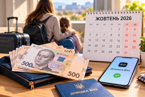 Коли будуть виплати ВПО у жовтні 2026 року – у Мінсоцполітики назвали дату