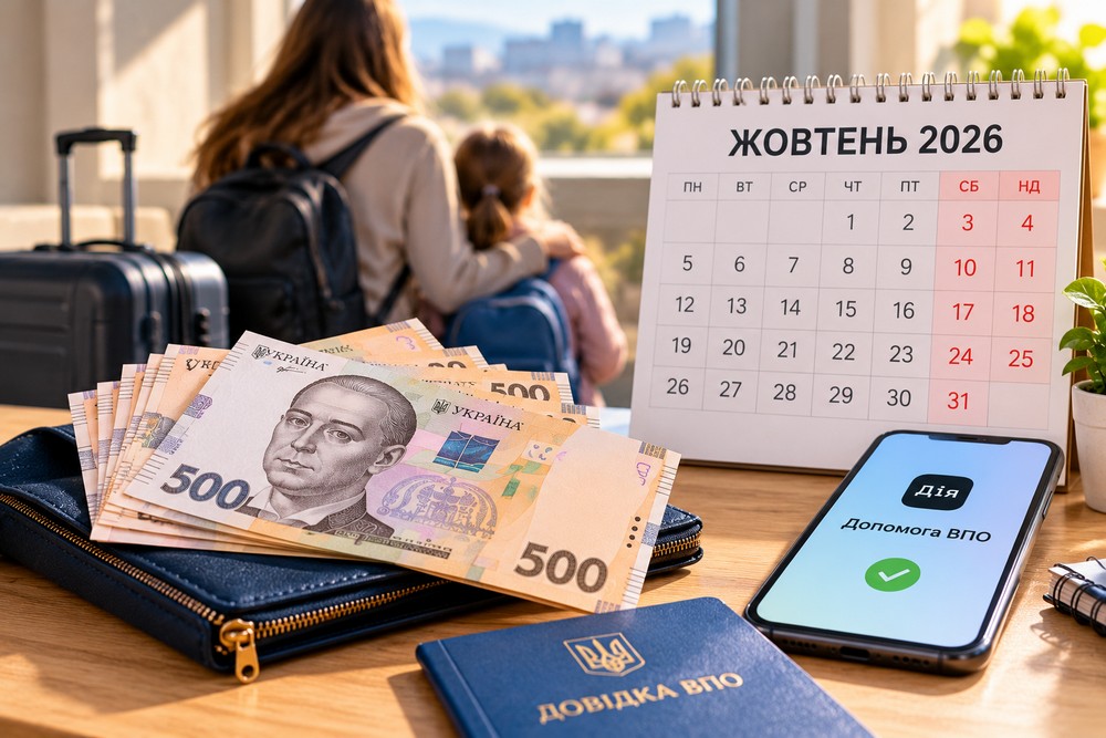 Коли будуть виплати ВПО у жовтні 2026 року – у Мінсоцполітики назвали дату