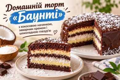 Рецепт дня – домашній торт «Баунті»