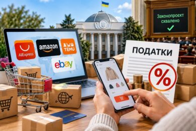 Рада схвалила законопроєкт про оподаткування онлайн-покупок через іноземні маркетплейси