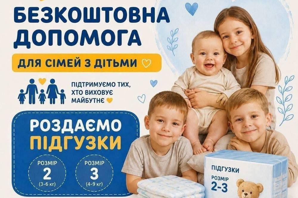 Гуманітарна допомога у Хмельницькому – можна отримати дитячі підгузки